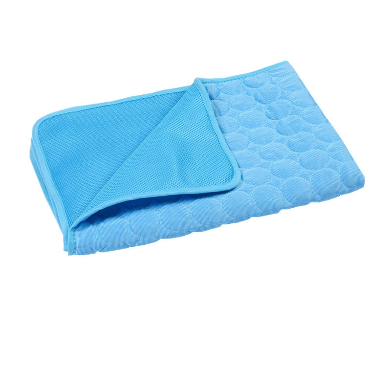 Ice Silk Cooling Mat & Breathable Pet Cushion