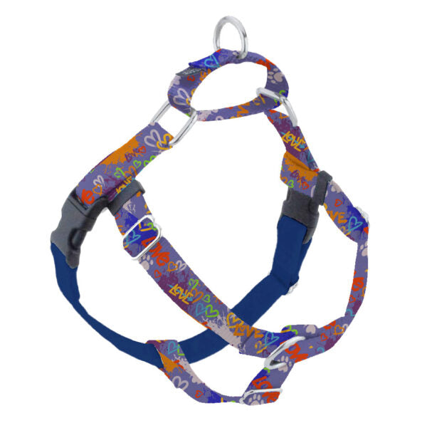 Love Graffiti Blue Freedom No-Pull Harness