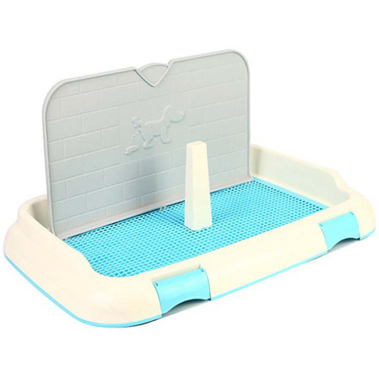 Indoor Mesh Potty Trainer Tray with Splash-Guard Wall Urinal