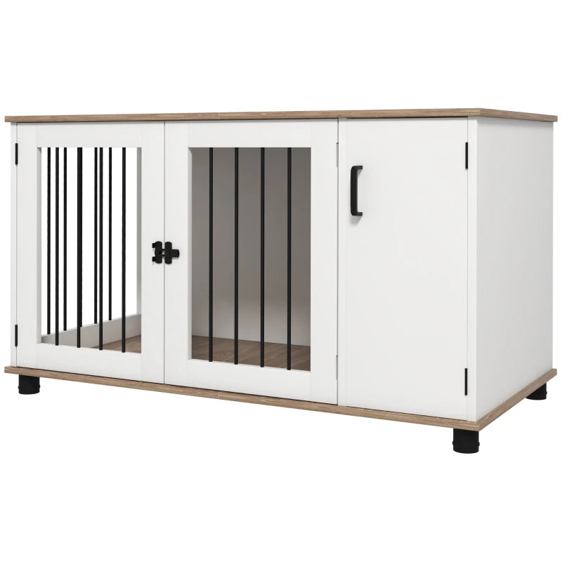 Furniture-Style Dog Crate with Side Storage