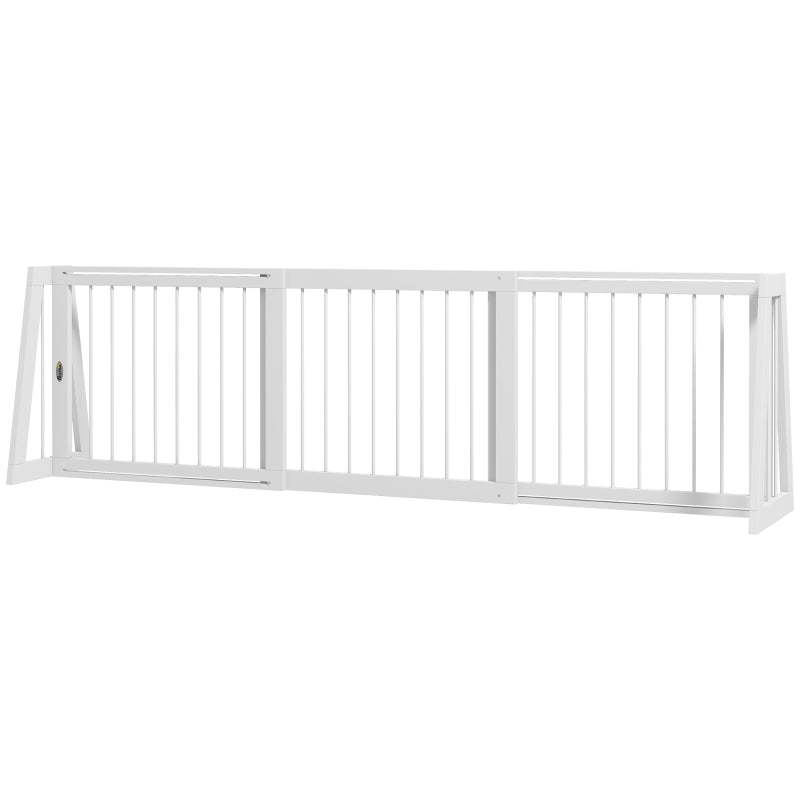 Freestanding Wooden Dog Gate