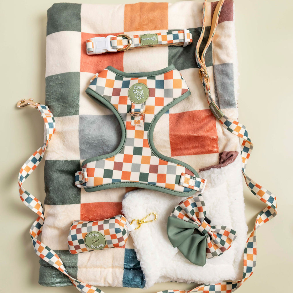 Sage & Cider Plush Dog Blanket and Cozy Sherpa Pet Cushion