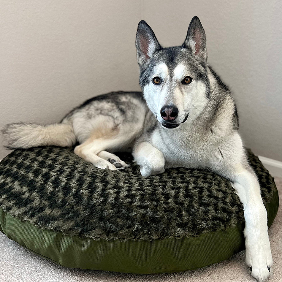 Round Furvana™ Calming Orthopedic Dog Bed
