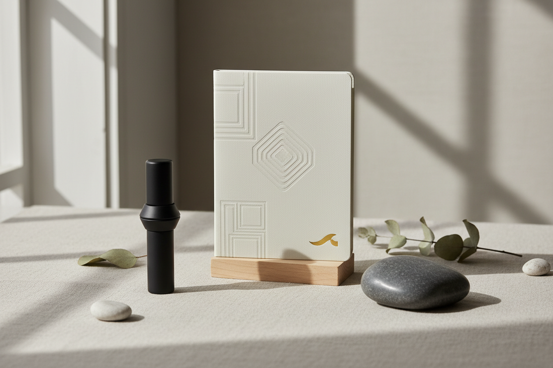 a journal

a fidget tool

or your “Weighted Wellness Stone”