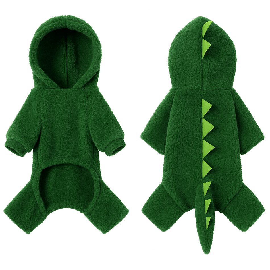 Adorable Dog Dinosaur Costume – Cozy Knit Hoodie - LURE Wellness