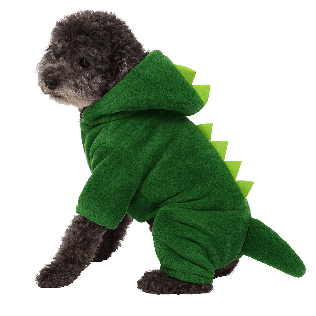 Adorable Dog Dinosaur Costume – Cozy Knit Hoodie - LURE Wellness