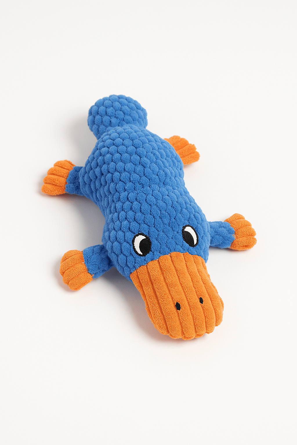Blue Platypus Sensory Dog Toy (Crinkle + Squeak Plush Enrichment) - LURE Wellness