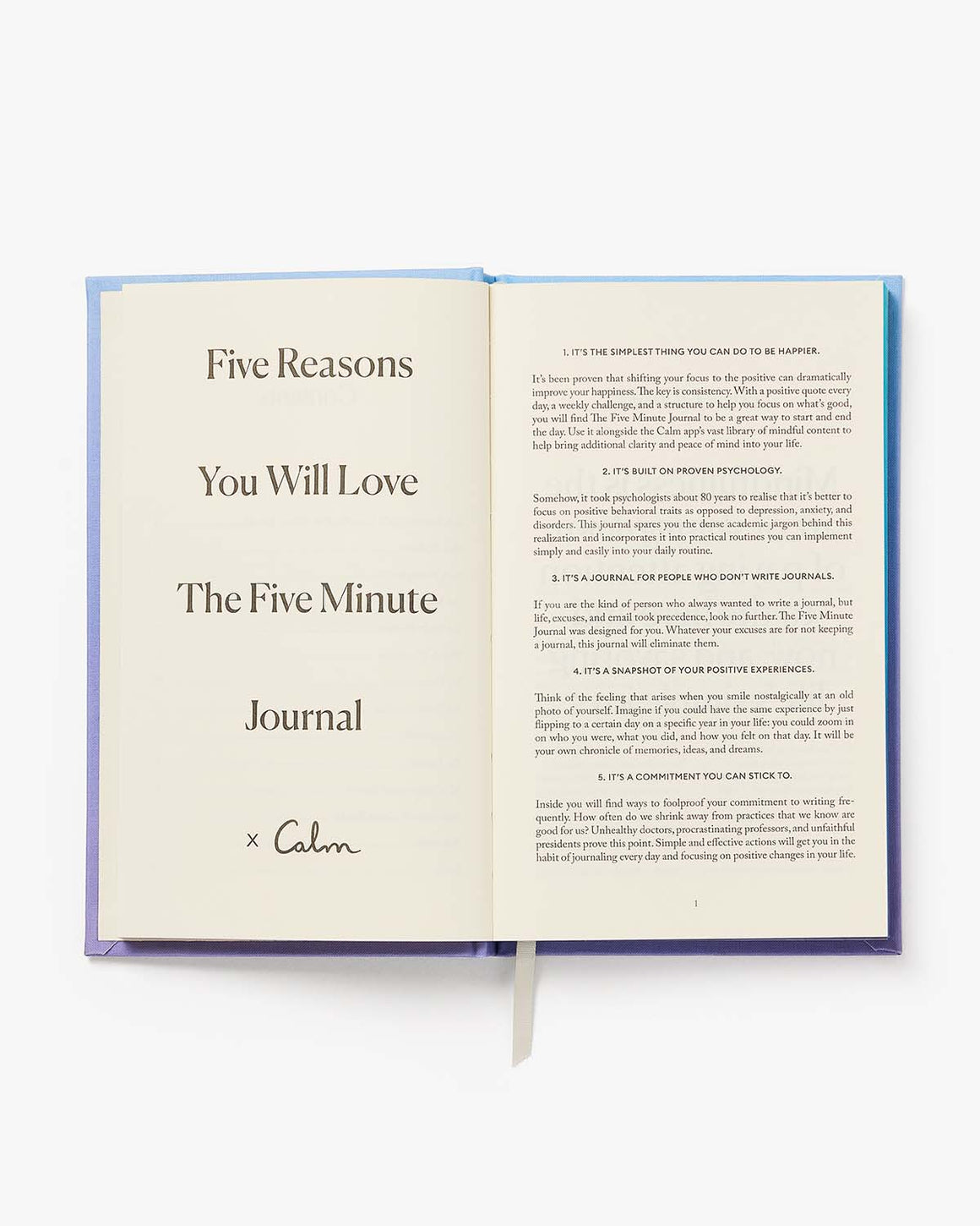 Calm x The Five Minute Journal - LURE Wellness