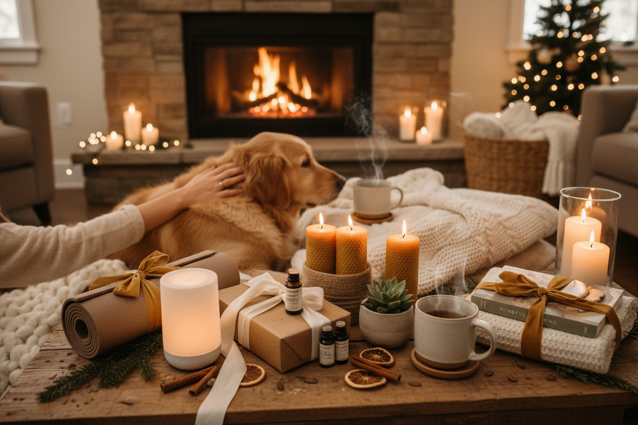 Curated bundles that bring warmth, grounding, and shared connection during the holiday season. Made for cozy nights, calm moments, and pet-parent bonding.