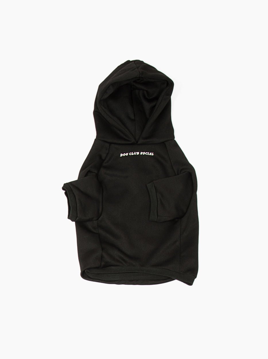 Fleece Hoodie (Dog) | Black Classic Pup Sweatshirt - LURE Wellness