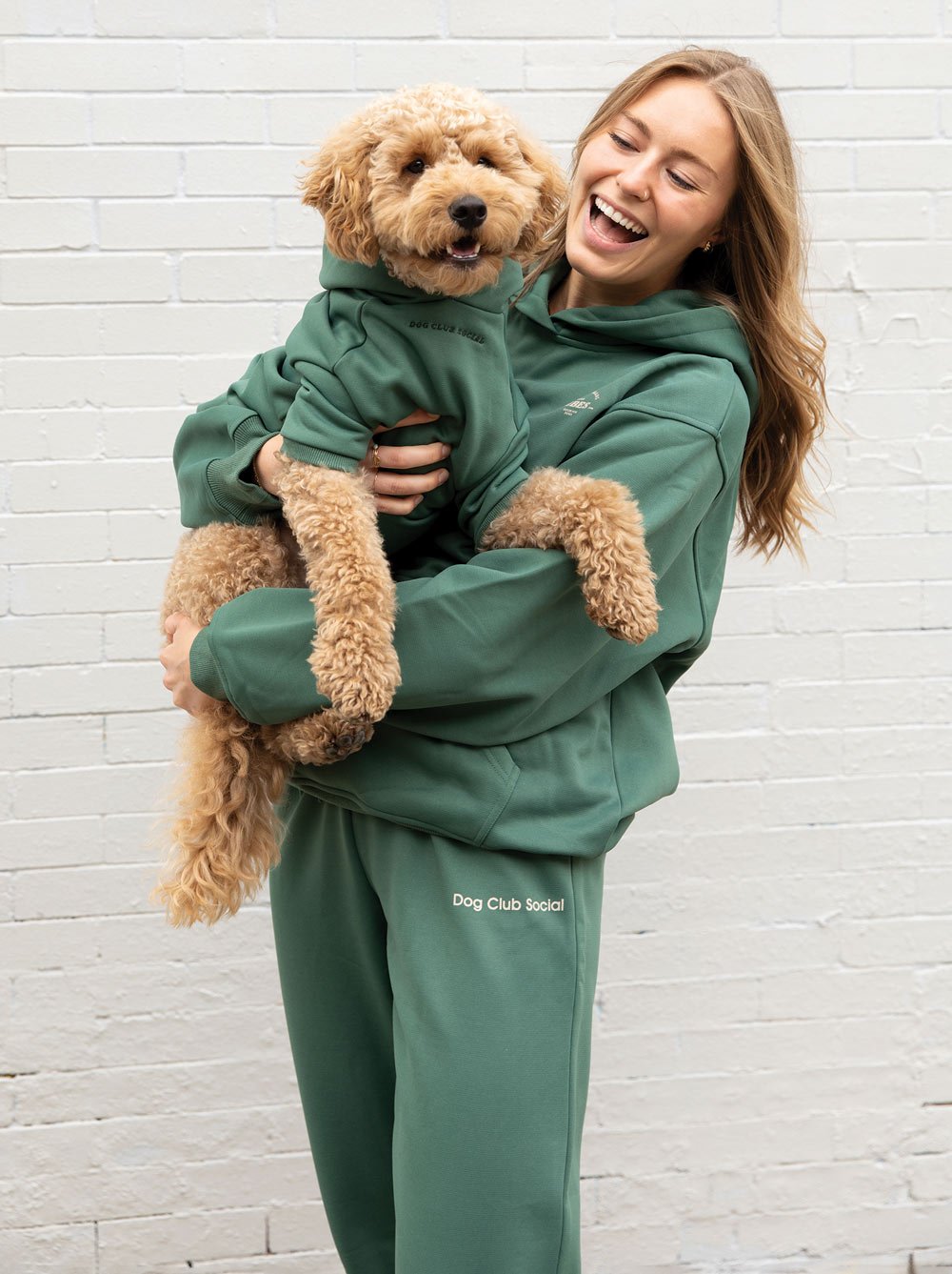 Fleece Hoodie (Dog) | Jade Cozy Pup Sweatshirt - LURE Wellness