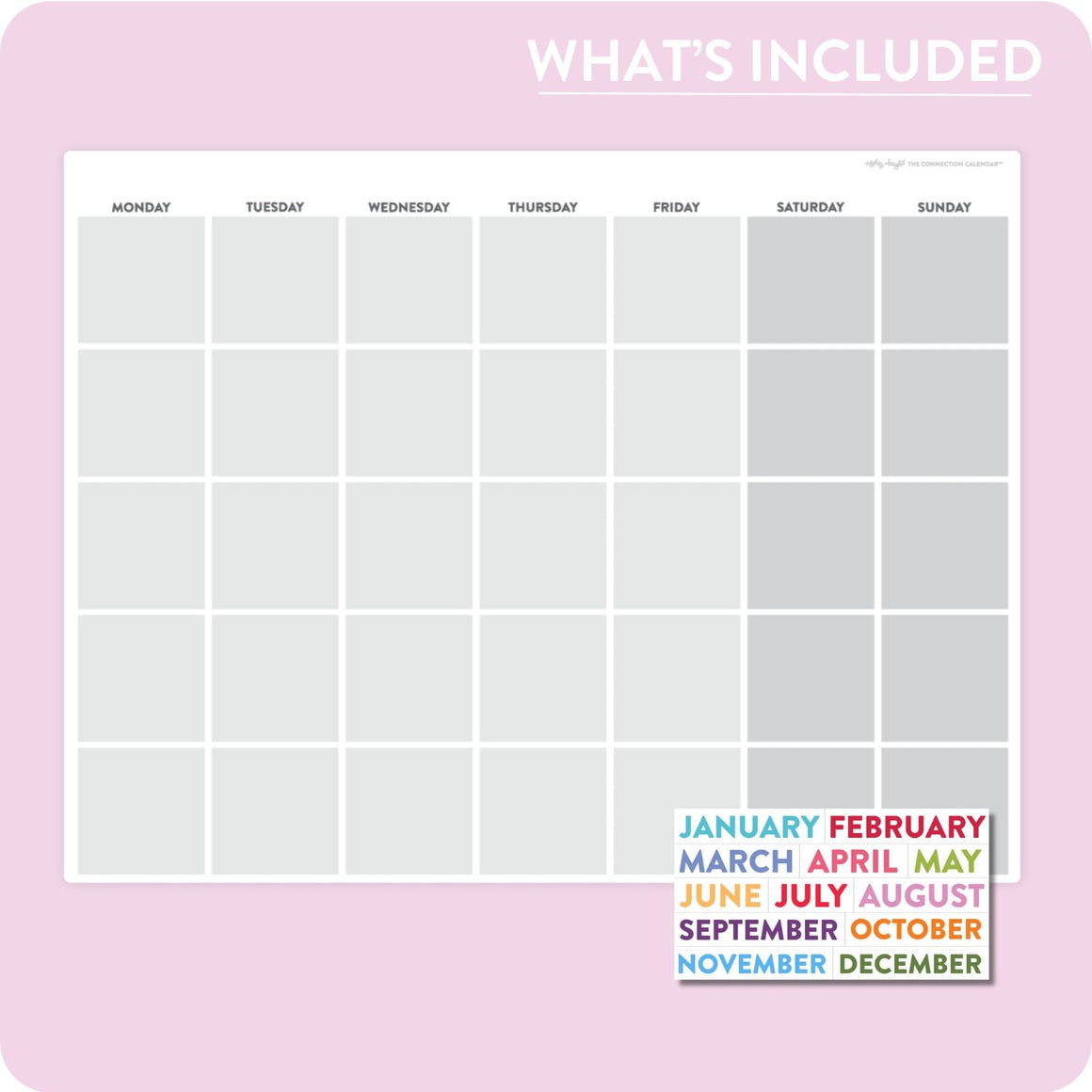 Flex Magnetic Monthly Calendar - LURE Wellness