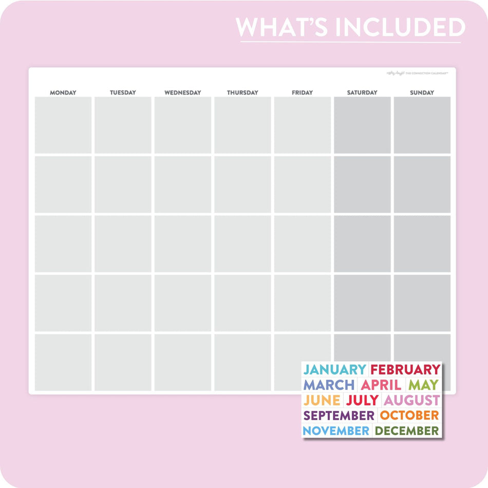 Flex Magnetic Monthly Calendar - LURE Wellness