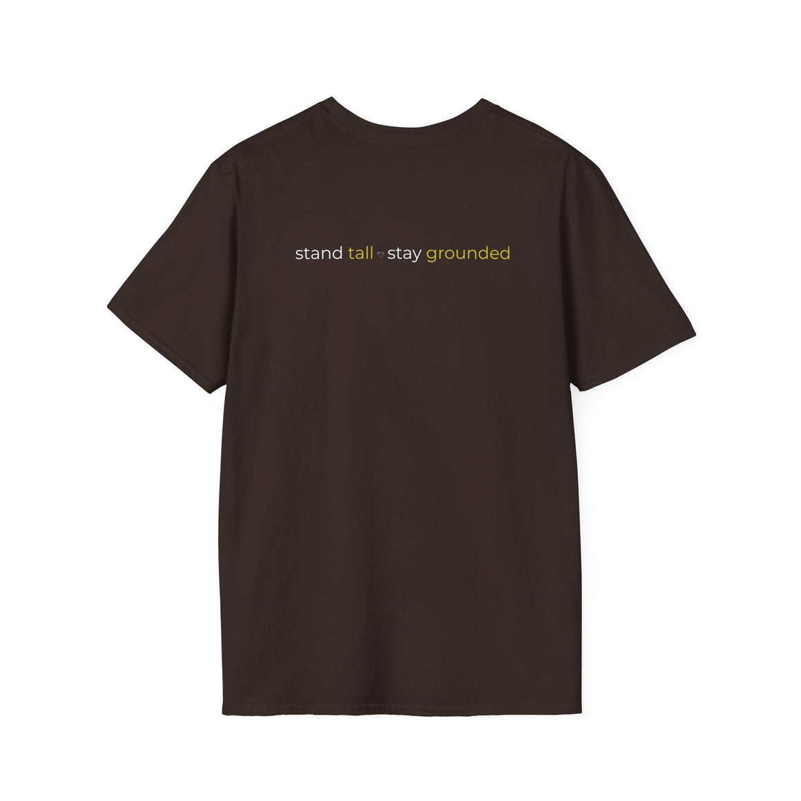 Graphic Tee ROOTED - Unisex Softstyle T-Shirt with Stand Tall Stay Grounded Design - LURE Wellness