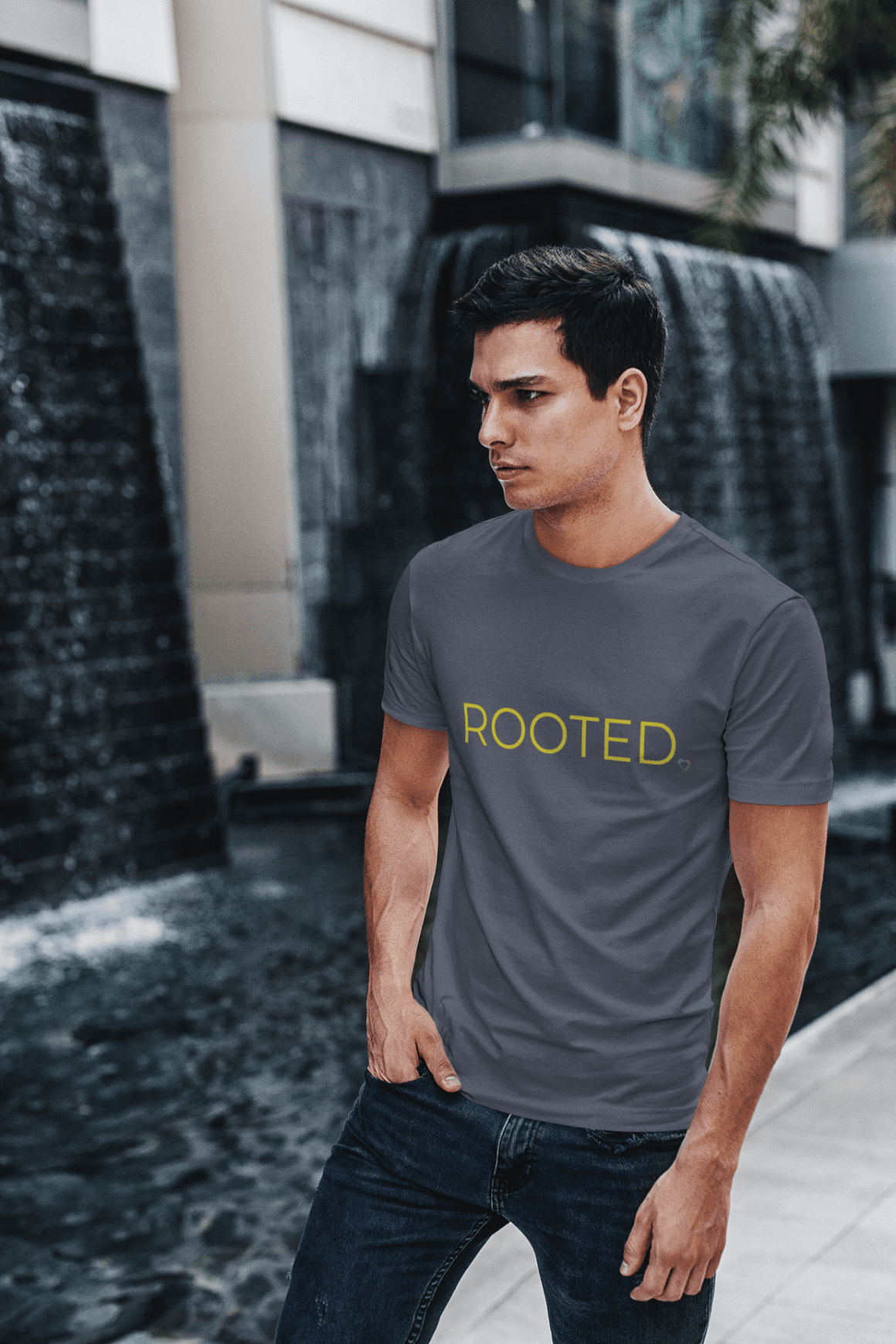 Graphic Tee ROOTED - Unisex Softstyle T-Shirt with Stand Tall Stay Grounded Design - LURE Wellness