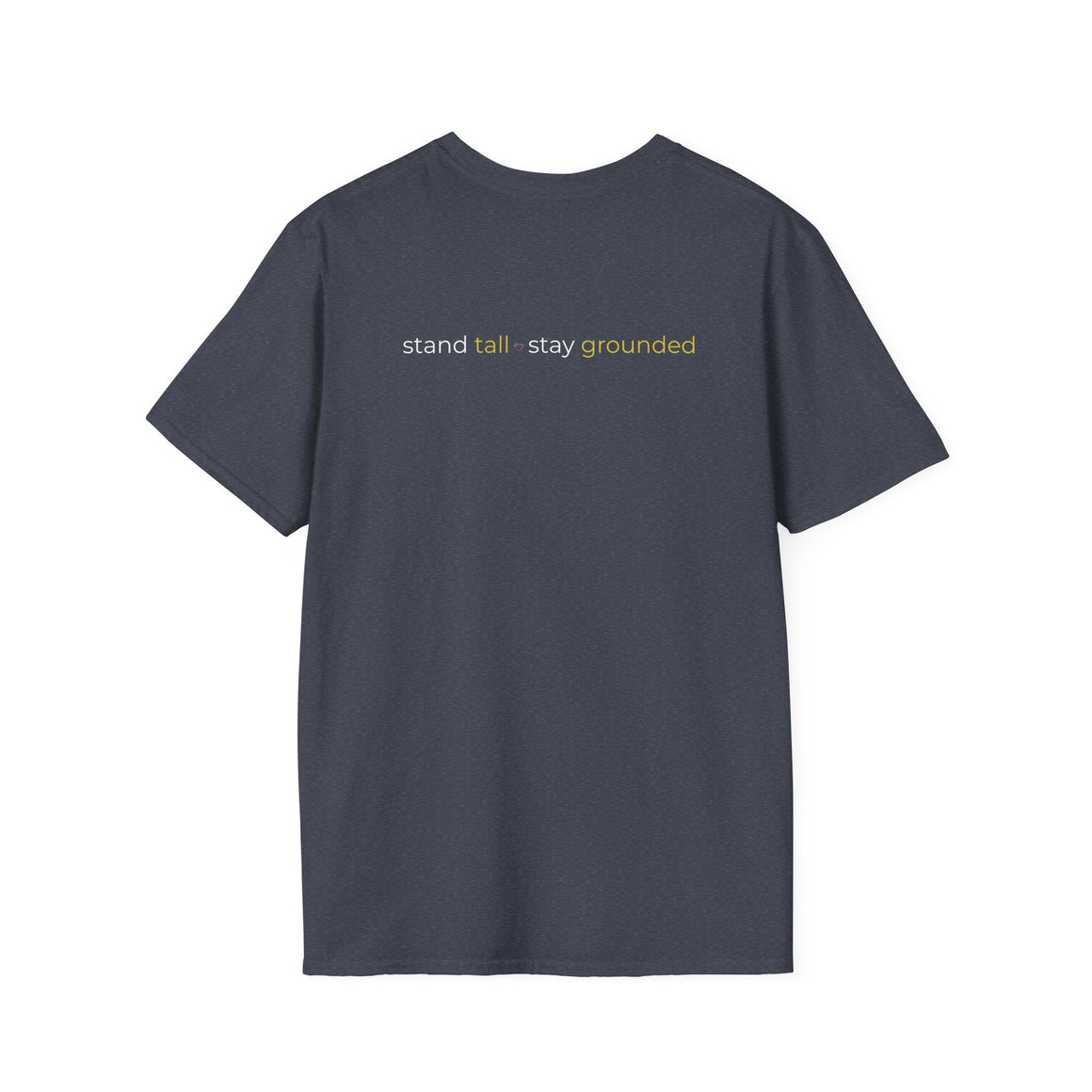 Graphic Tee ROOTED - Unisex Softstyle T-Shirt with Stand Tall Stay Grounded Design - LURE Wellness