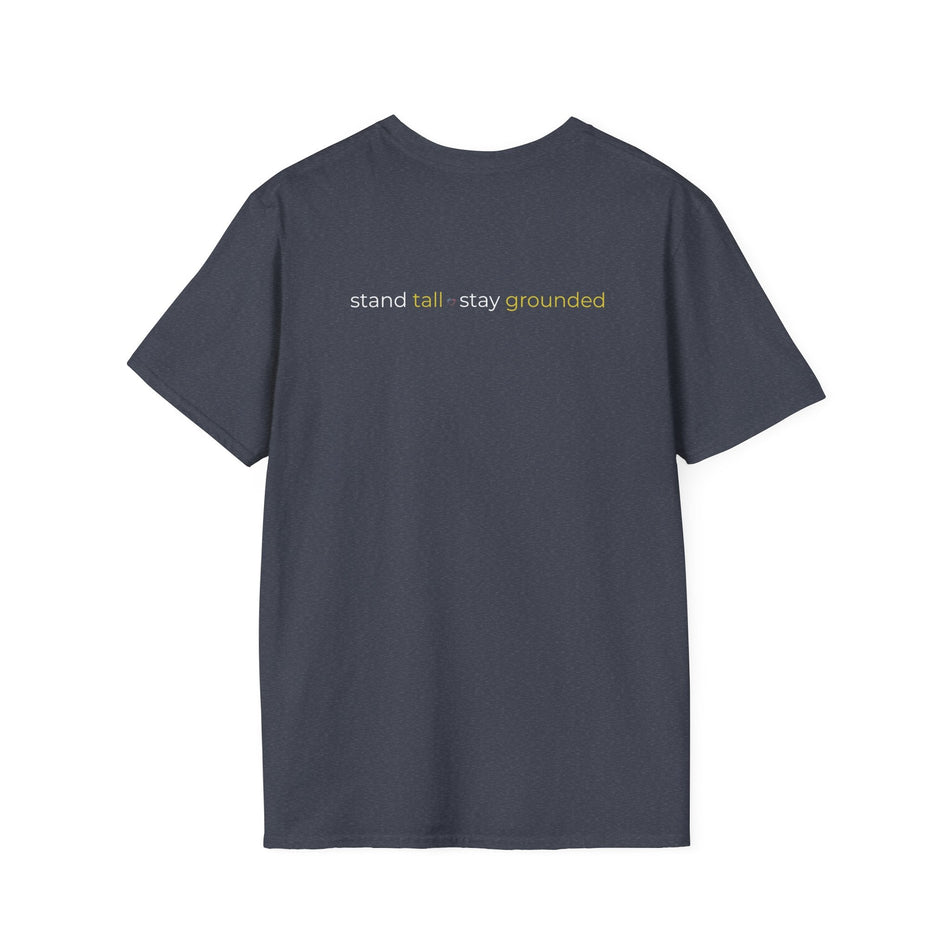Graphic Tee ROOTED - Unisex Softstyle T-Shirt with Stand Tall Stay Grounded Design - LURE Wellness