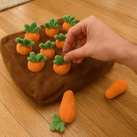 Interactive Carrot Snuffle Mat – Pet Enrichment for Calm & Focus - LURE Wellness