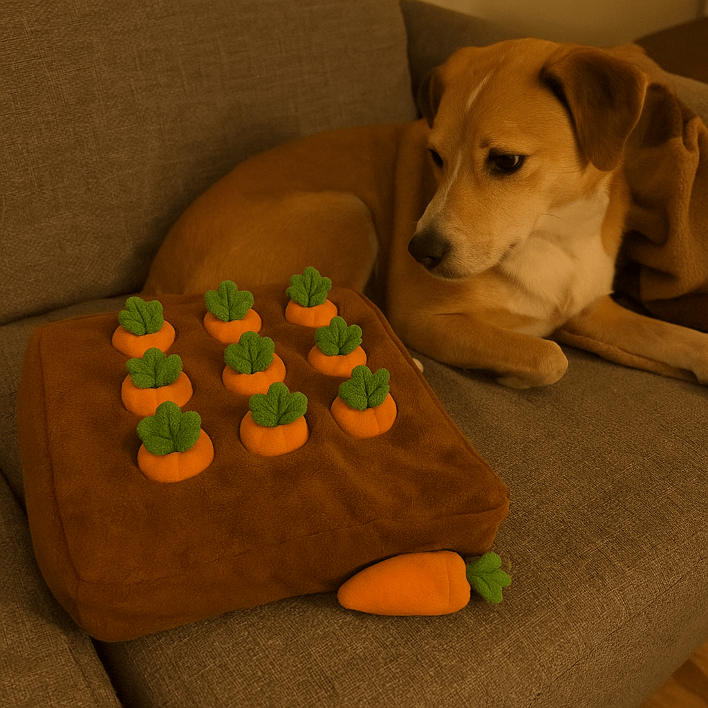 Interactive Carrot Snuffle Mat – Pet Enrichment for Calm & Focus - LURE Wellness