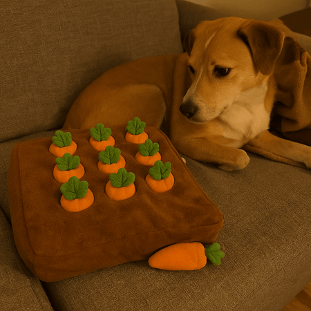 Interactive Carrot Snuffle Mat – Pet Enrichment for Calm & Focus - LURE Wellness