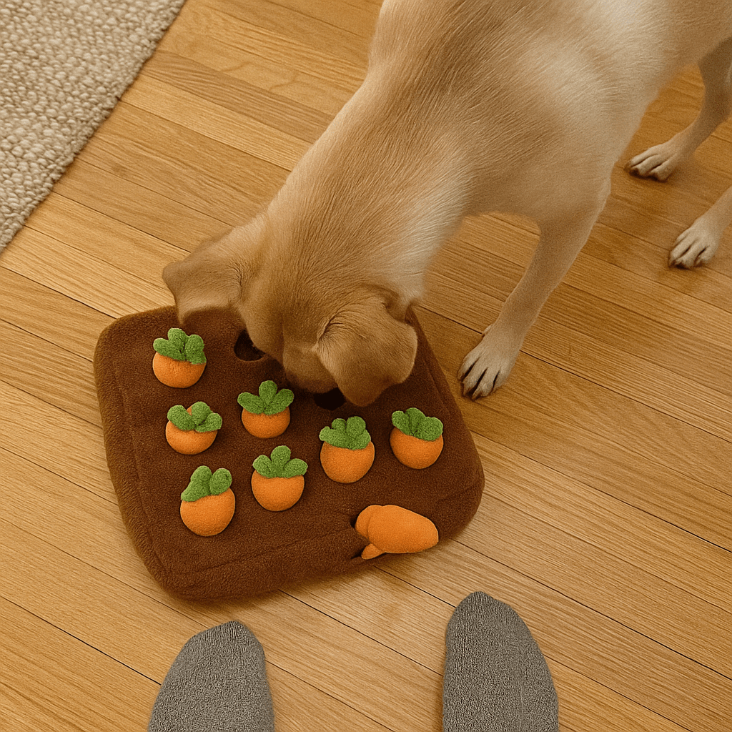 Interactive Carrot Snuffle Mat – Pet Enrichment for Calm & Focus - LURE Wellness