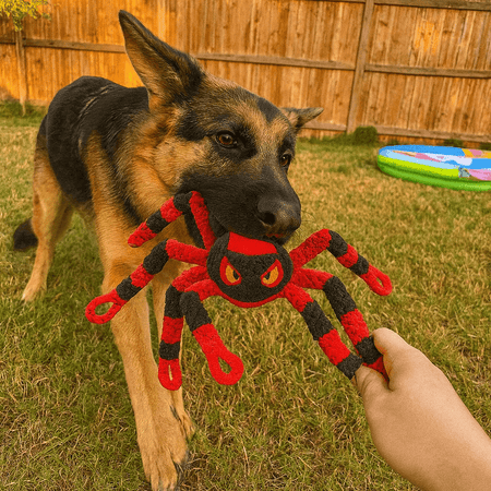 Large Dog Toy – Red Spider - LURE Wellness
