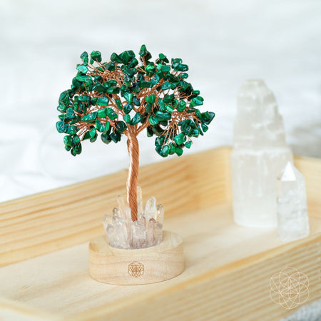 Malachite Anxiety Tree Lamp - LURE Wellness