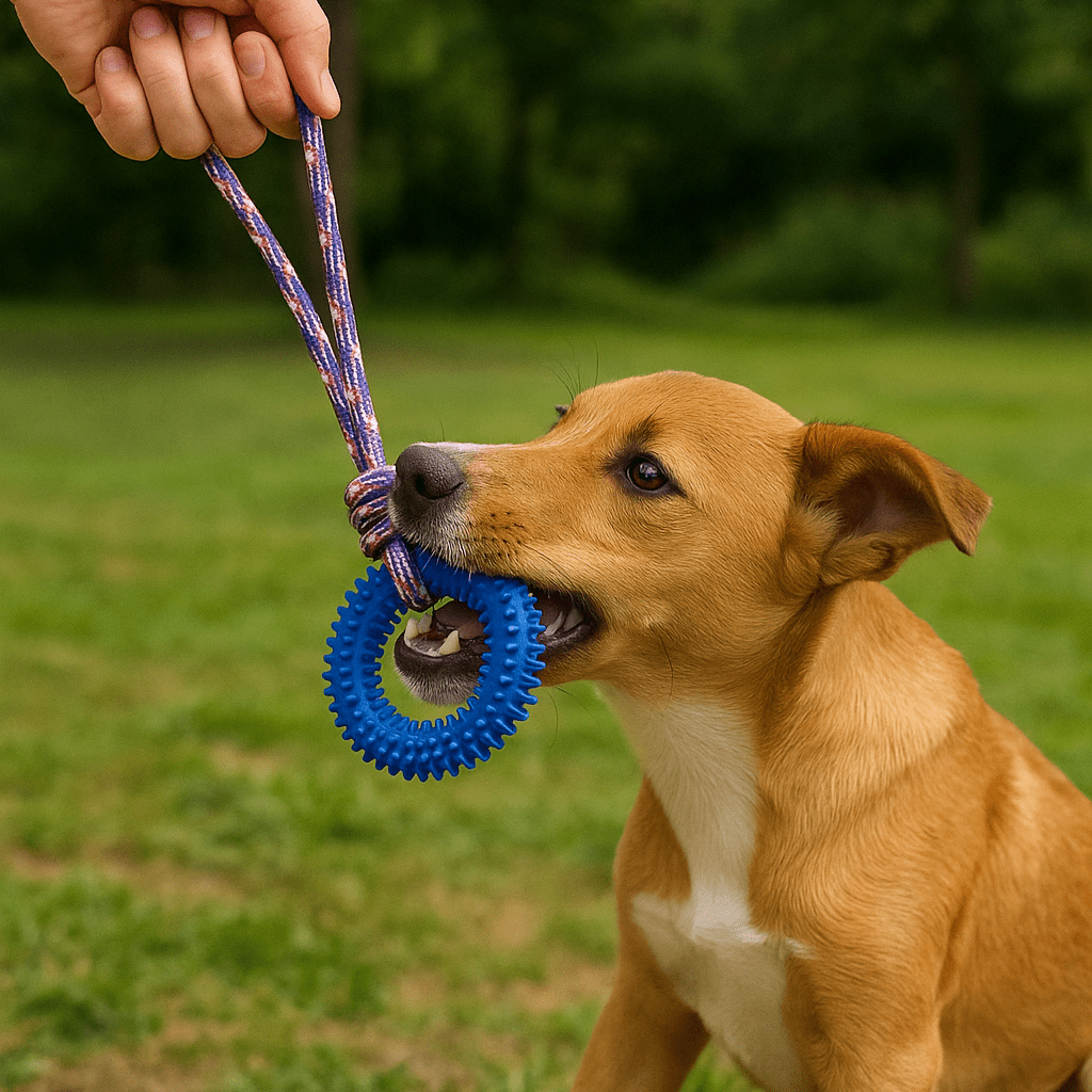 Mindful Tug Rope Toy – Gentle on Gums (Blue) - LURE Wellness