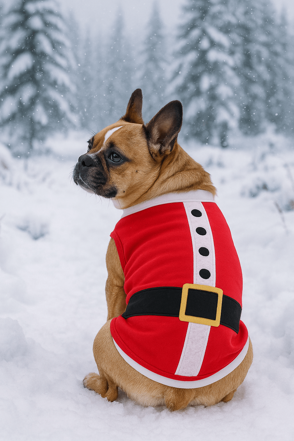 Parisian Pet 'Santa'Dog Shirt - Christmas Pet Apparel for Holiday Cheer, Red - LURE Wellness