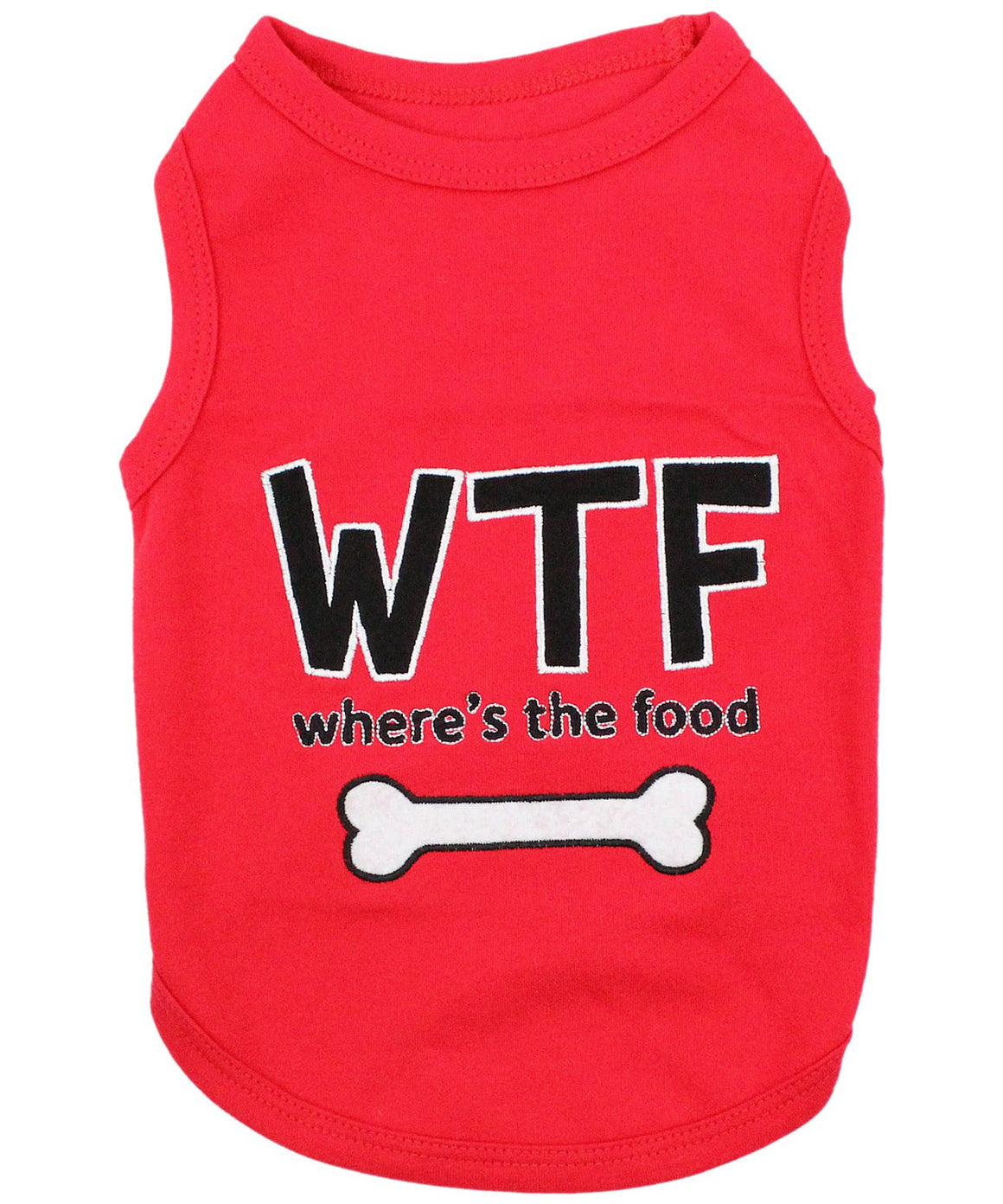 Parisian Pet 'WTF' Pet Shirt - Funny Dog & Cat Shirt, Red - LURE Wellness