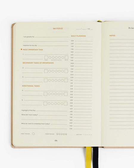 Productivity Planner – Beige - LURE Wellness