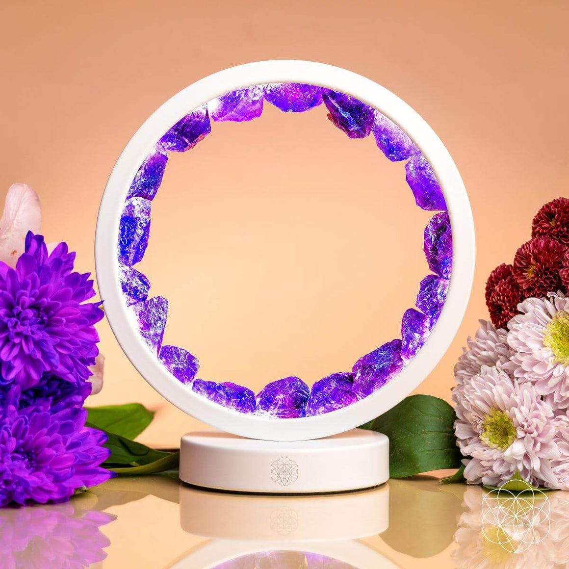 Stress Less, Sleep More – Amethyst Healing Lamp - LURE Wellness