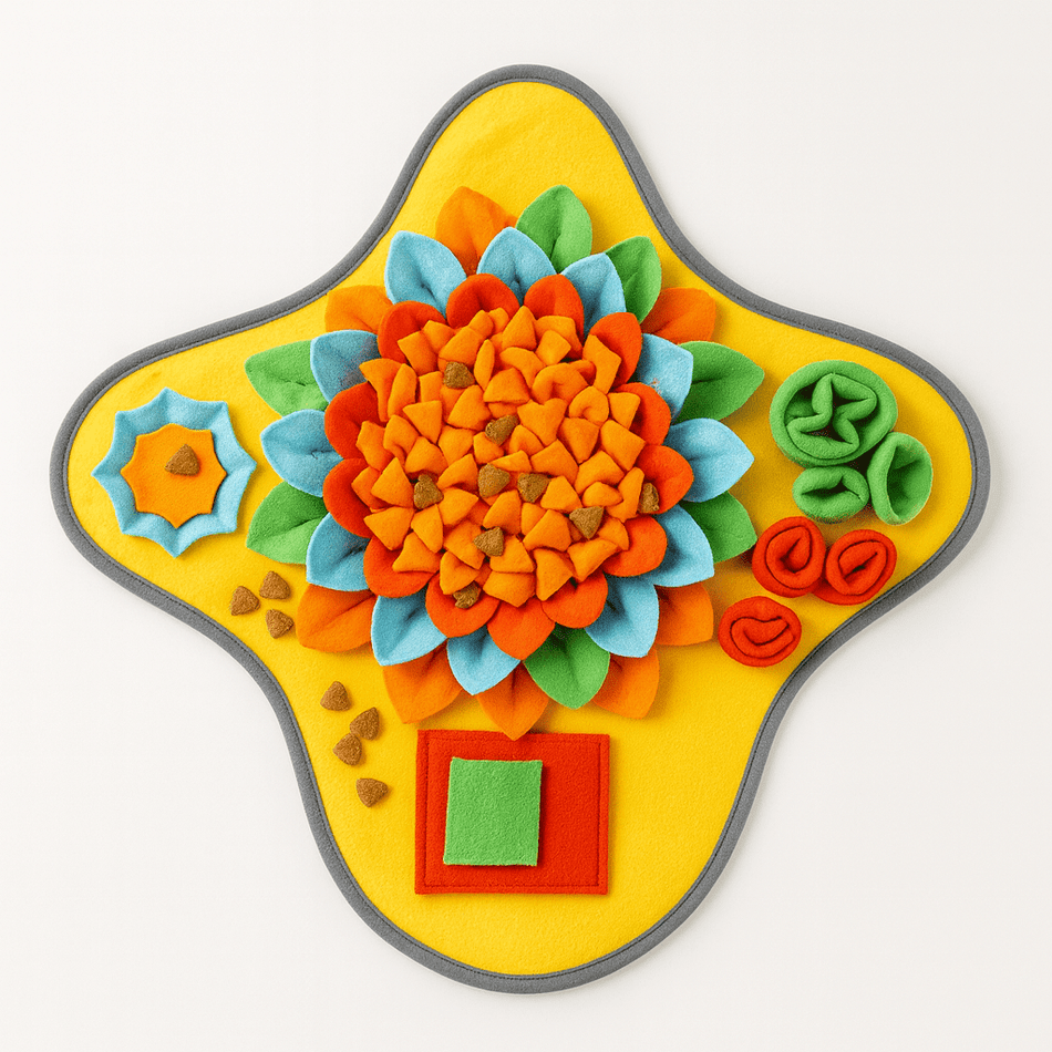 Sunflower Snuffle Mat – Enrichment Toy for Dogs - LURE Wellness