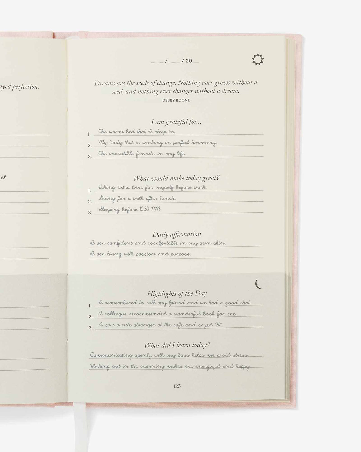 The Five Minute Journal - Blush Pink - LURE Wellness