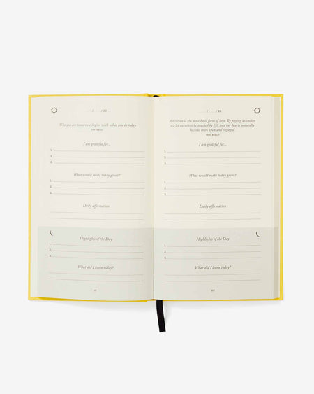The Five Minute Journal - Sunshine Yellow - LURE Wellness