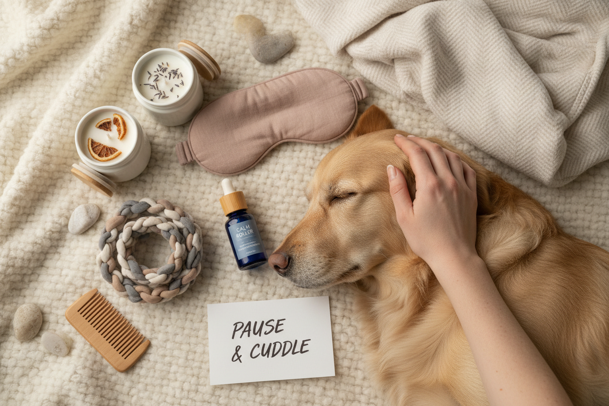 Thoughtful wellness gifts that don’t break the bank. Perfect for calming routines, sensory relief, and pet-parent bonding.